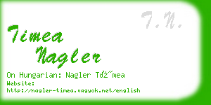 timea nagler business card